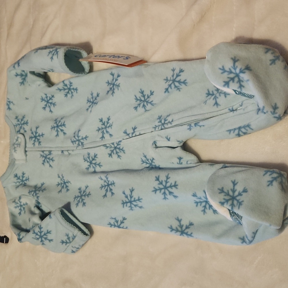 Carter's, Baby Christmas Holiday, Festive Baby Sleepwear Onesies Set 3 months - Picture 5 of 9